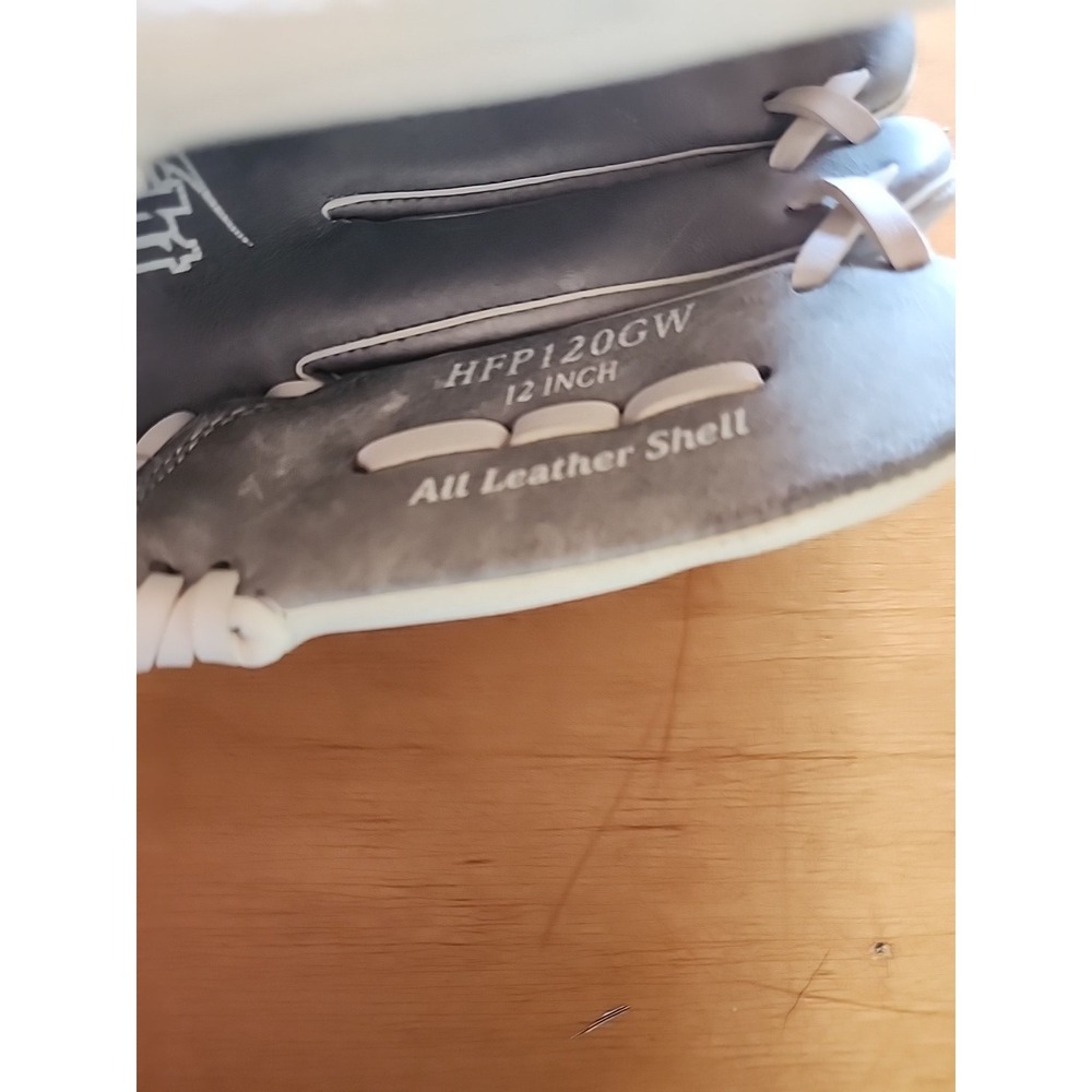 Rawlings 12'' Highlight Series Softball/Fastpitch Glove RTH Gray/White HFP120GW - Picture 2 of 7